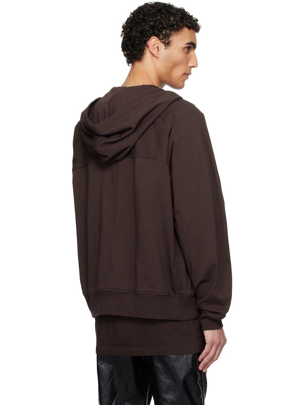 Brown Hollywood Windbreaker Hoodie - 3