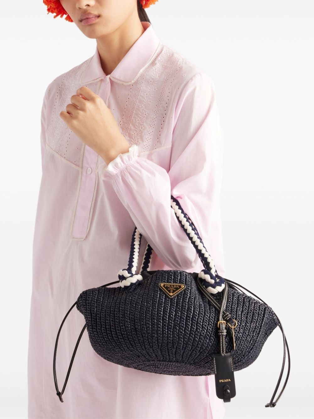 small crochet-knit tote bag - 2