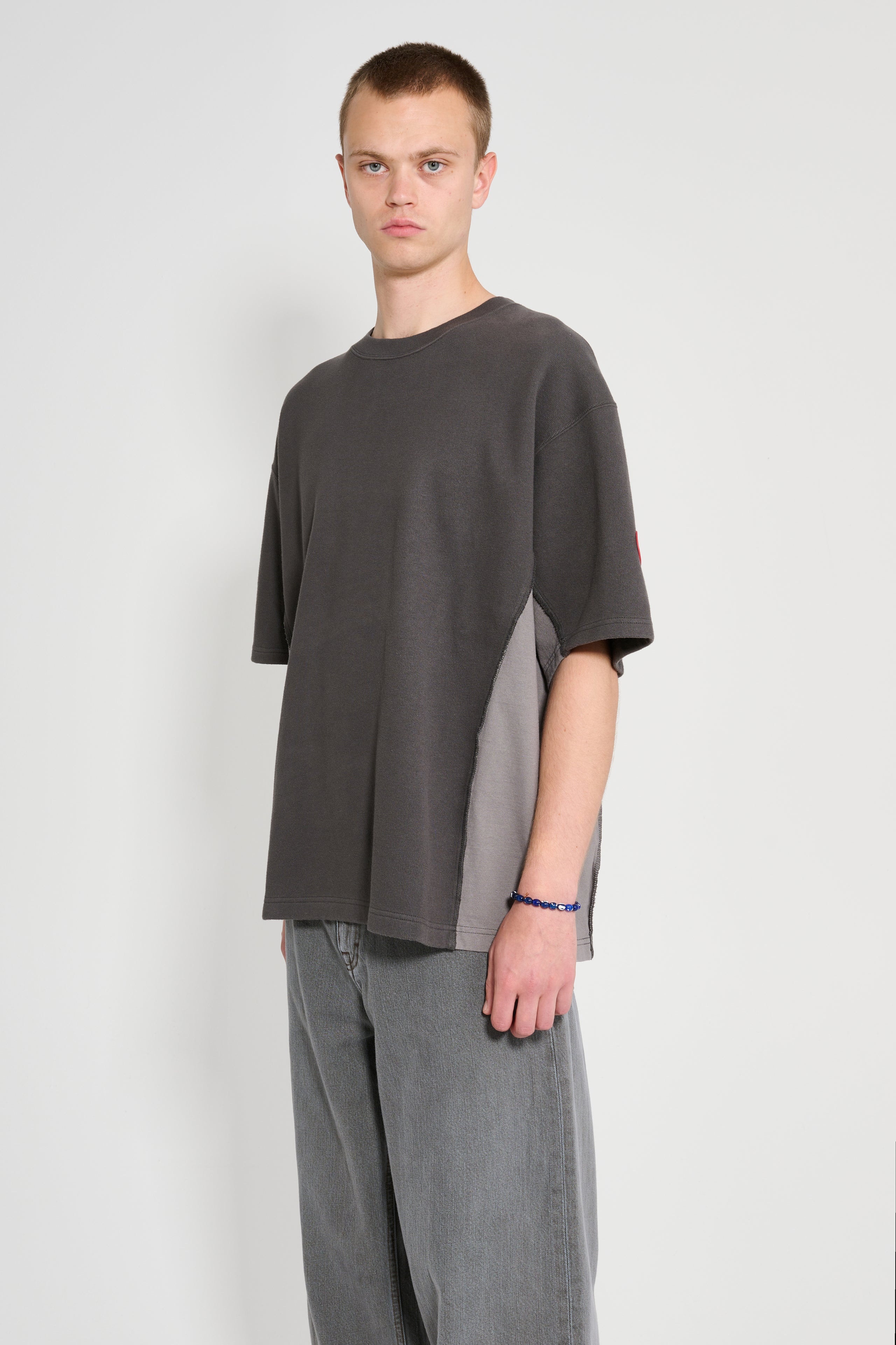 CAV EMPT SIDE SEAM DBL KNIT T CHARCOAL - 7