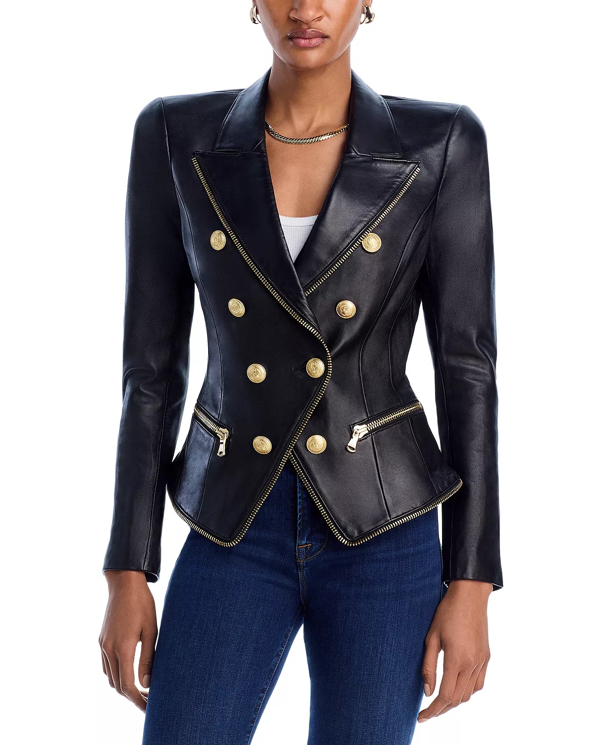 Ottilie Leather Blazer - 1