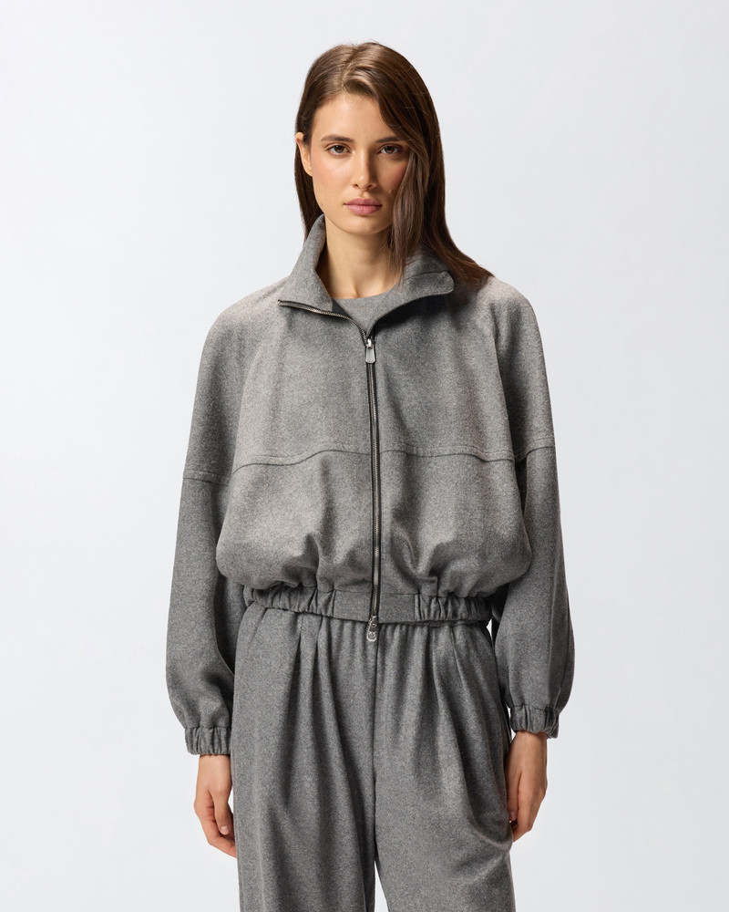 PINKO WOOL-BLEND BOMBER JACKET WITH ZIP outlook
