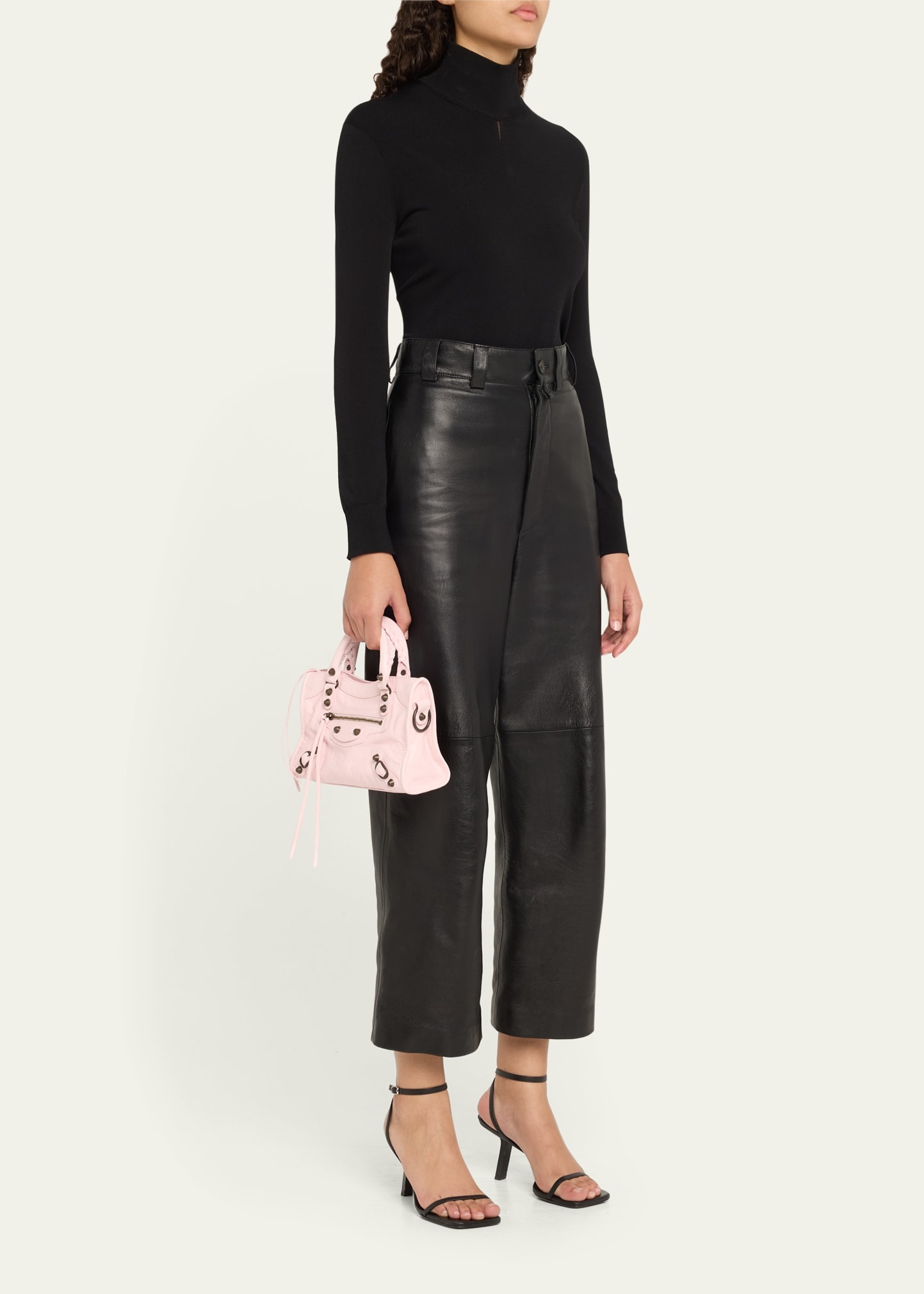 Le City Mini Leather Top-Handle Bag - 6