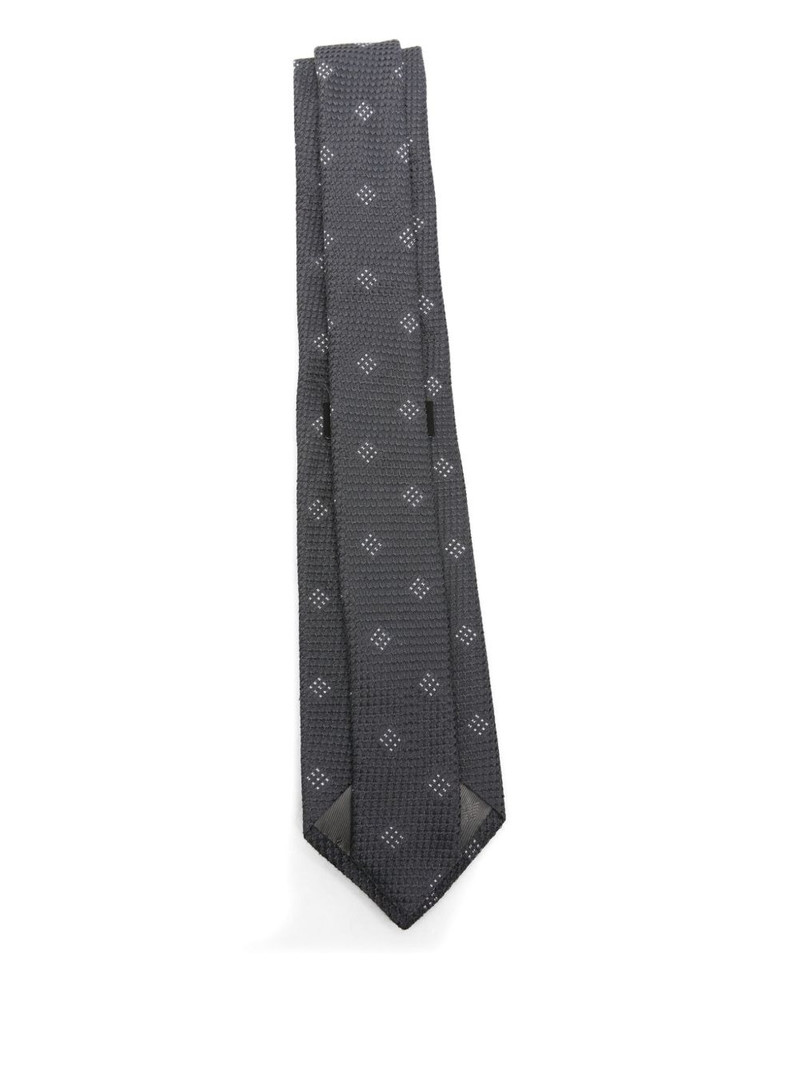 EMPORIO ARMANI dott-pattern silk tie outlook