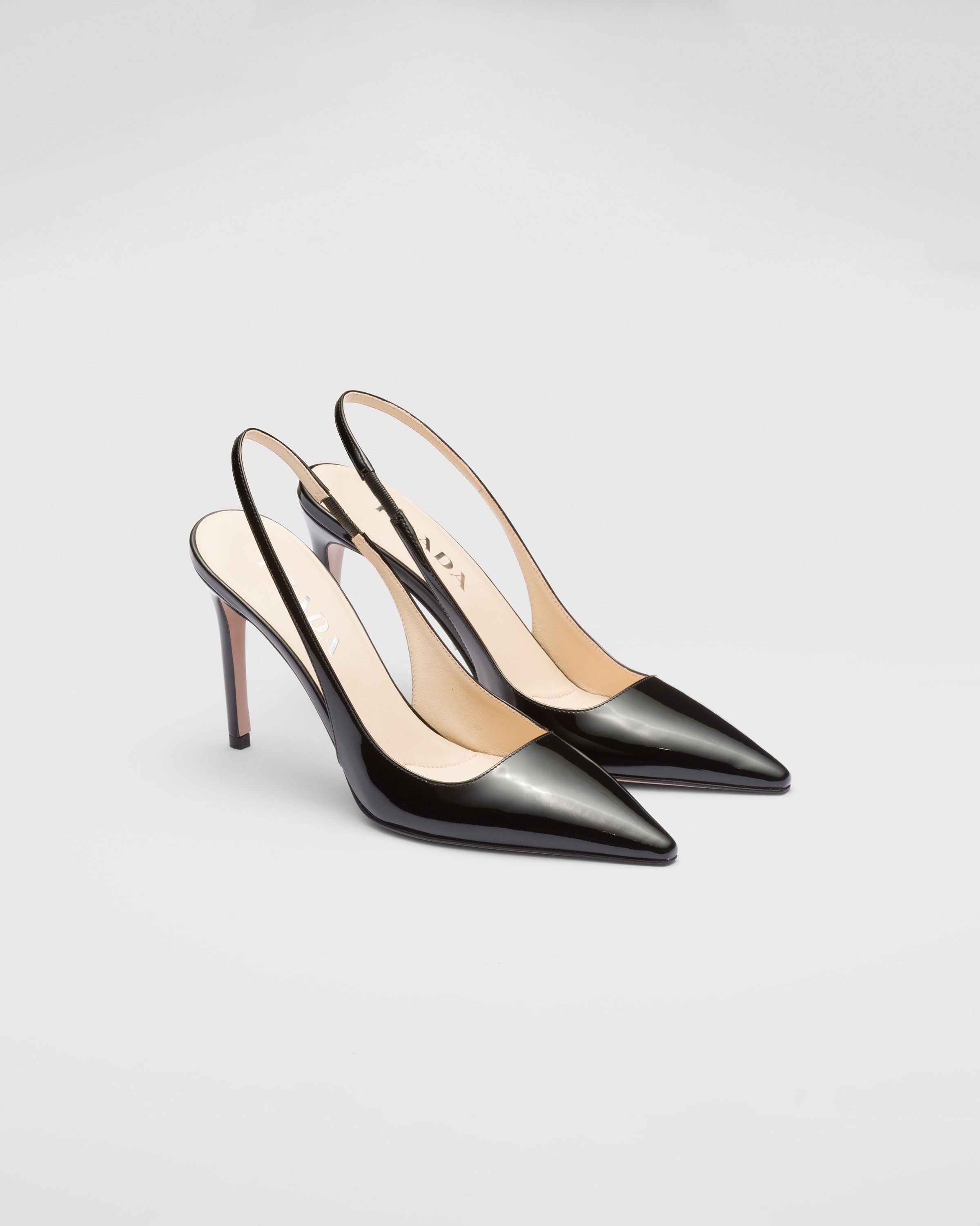 Patent leather slingbacks - 1