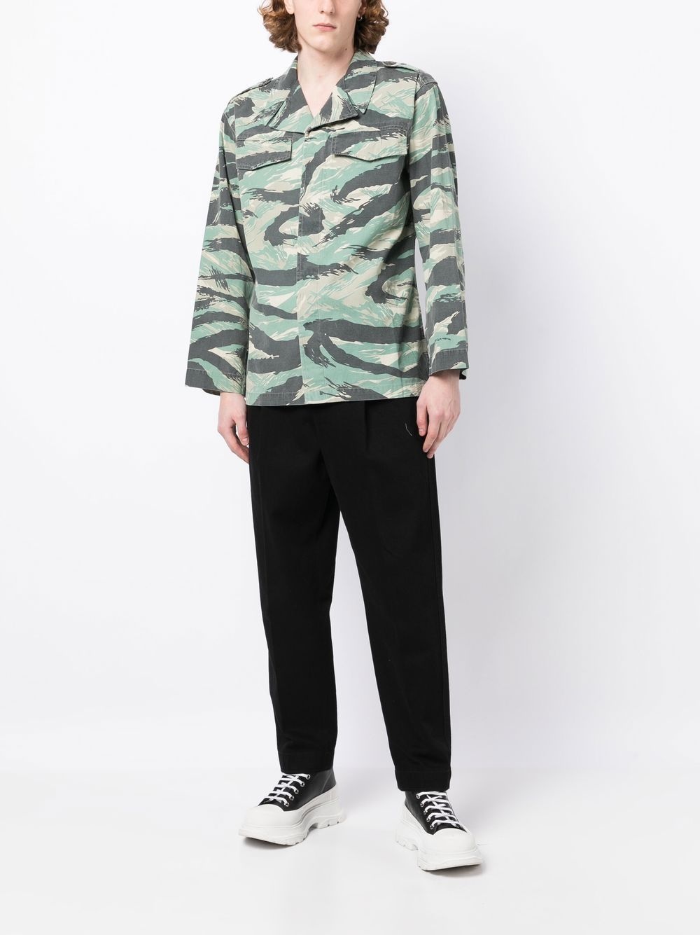 camouflage-print long-sleeve shirt - 2