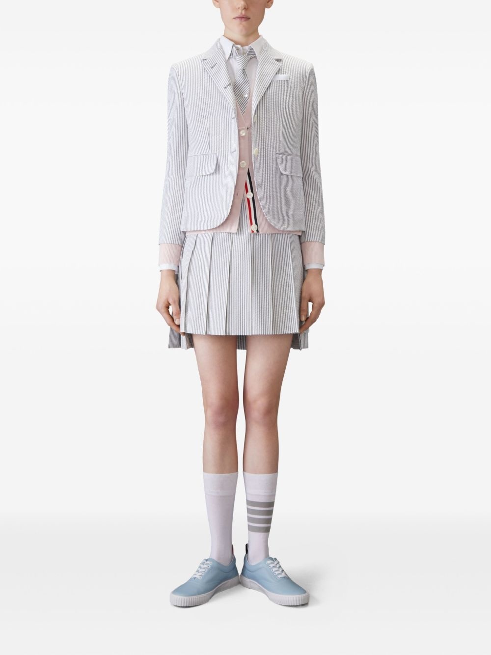 four-bar cashmere cardigan - 2