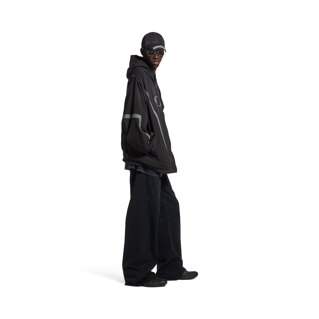Men's Loop Sports Icon Large Tracksuit Jacket in Black/grey - 3
