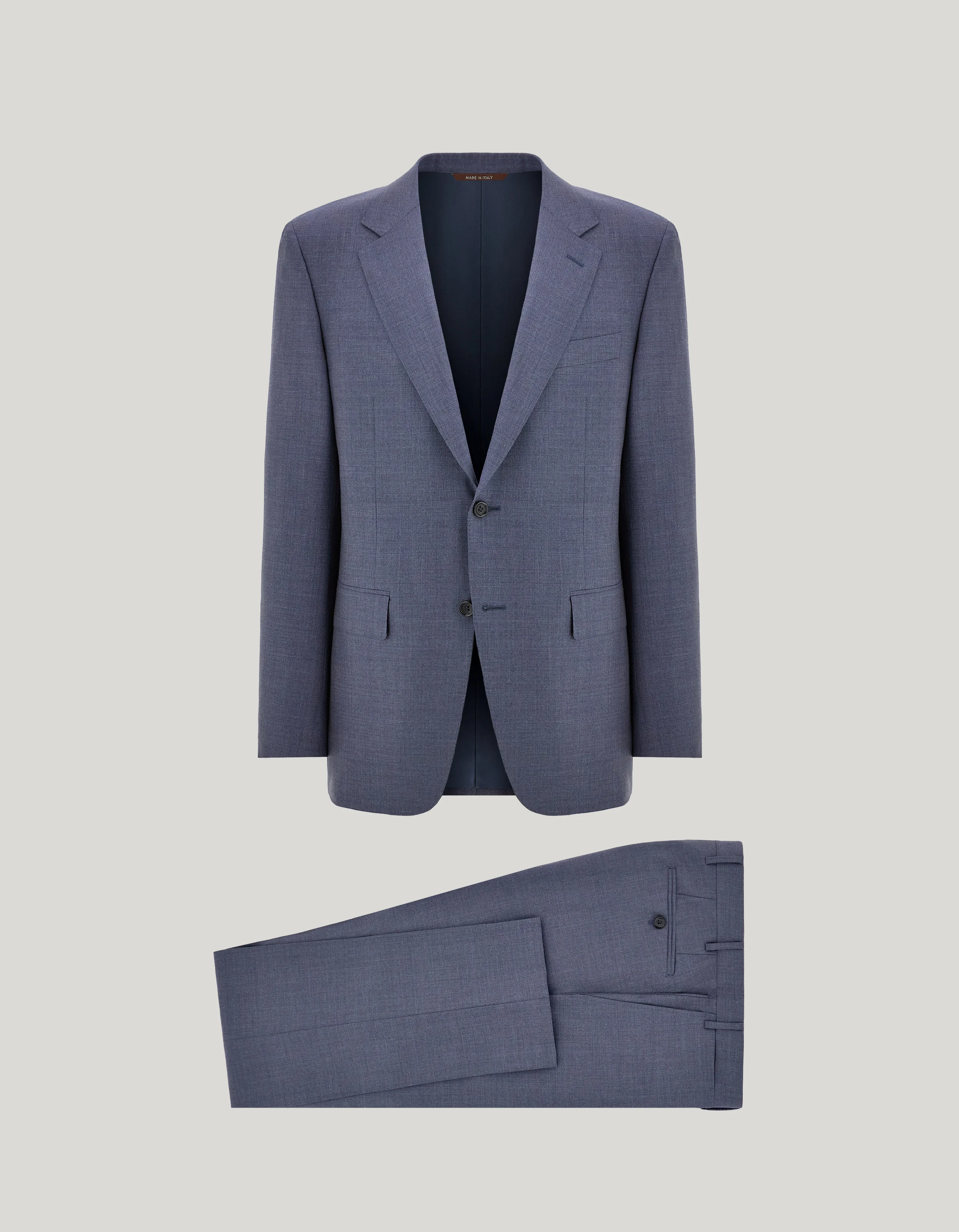 LIGHT BLUE CANALI IMPECCABILE WOOL SINGLE-BREASTED REGULAR-FIT SUIT - 1