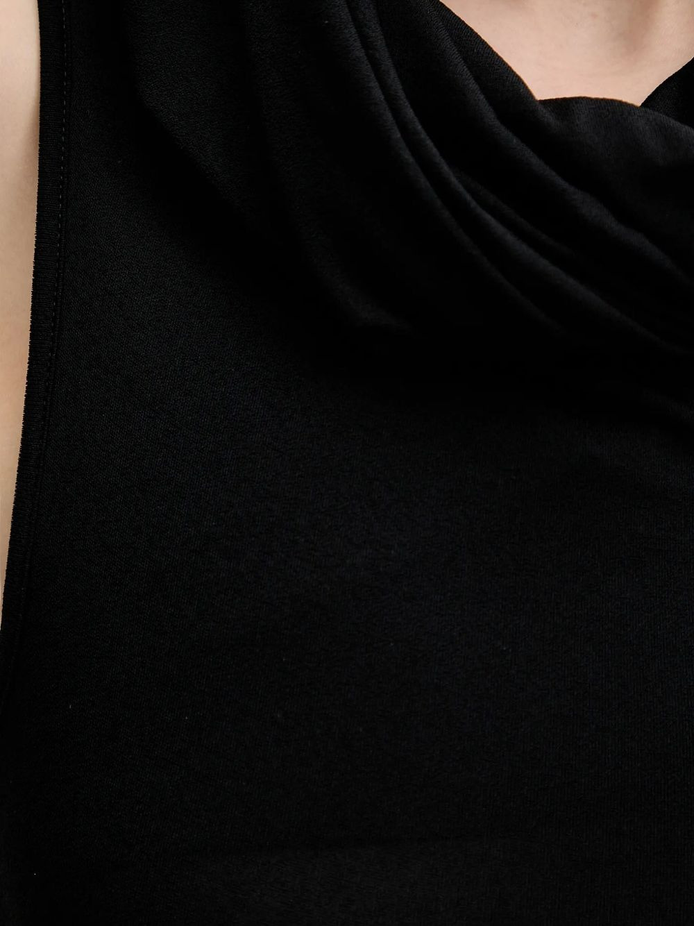 sleeveless draped midi dress - 3