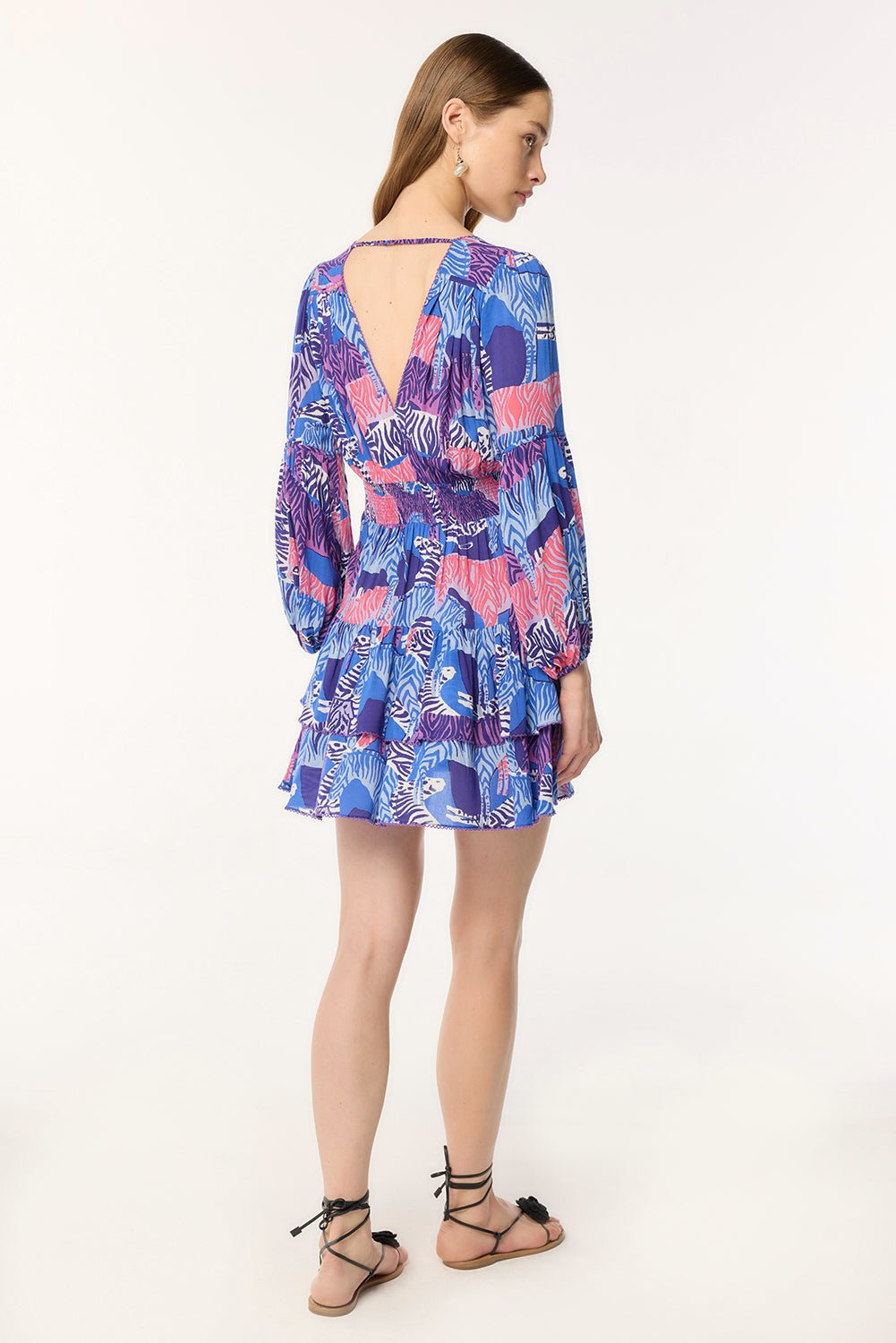 Mini Dress Chiara - Blue Ashanti - 2