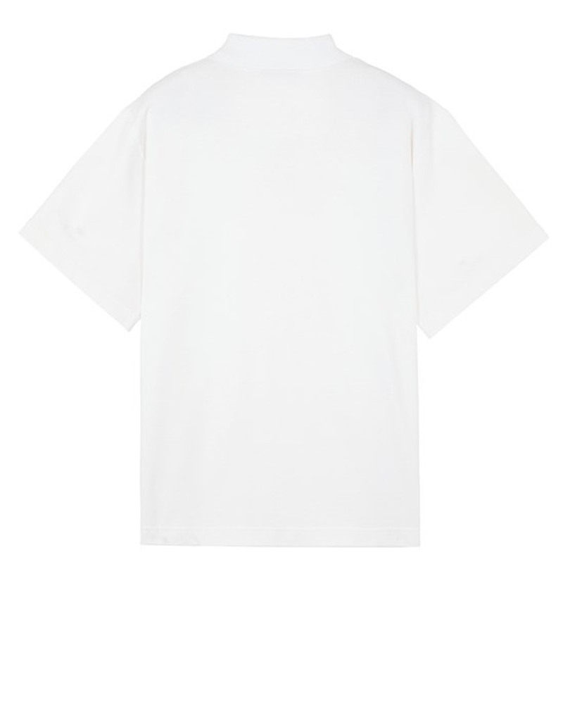 Stone Island 221X4 STONE ISLAND MARINA_‘OLD’ TREATMENT WHITE outlook