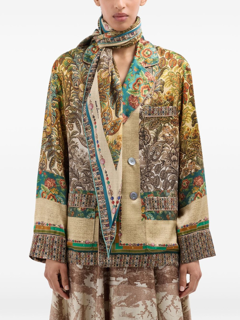 Aloeuw floral paisley silk scarf 4