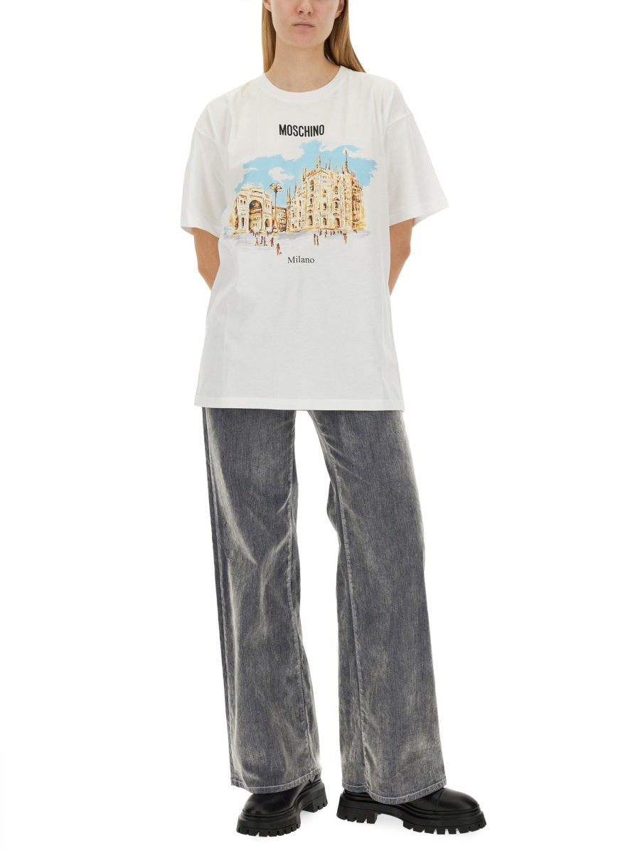 Moschino Women T-Shirt With Logo - 2