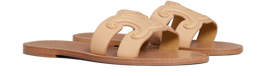 CELINE Celine Triomphe mule in calfskin | 24s | REVERSIBLE