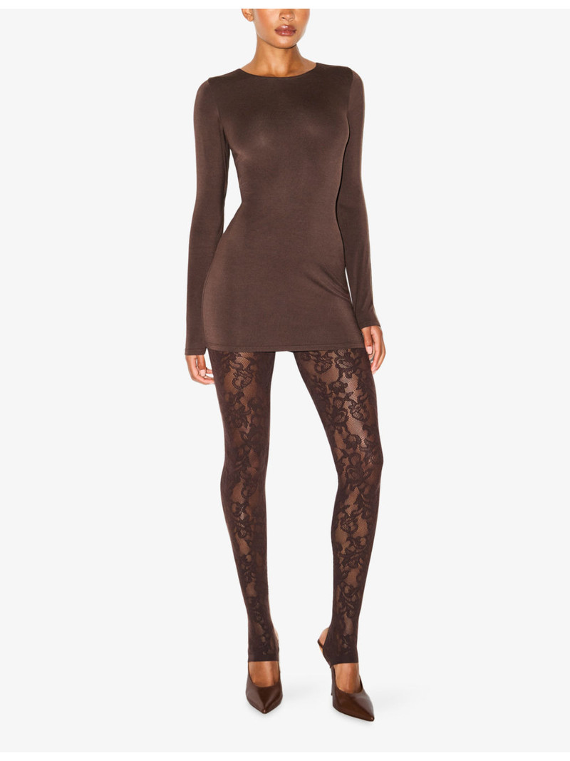 SKIMS Smooth Layers Crewneck Modal-Jersey Mini Dress outlook