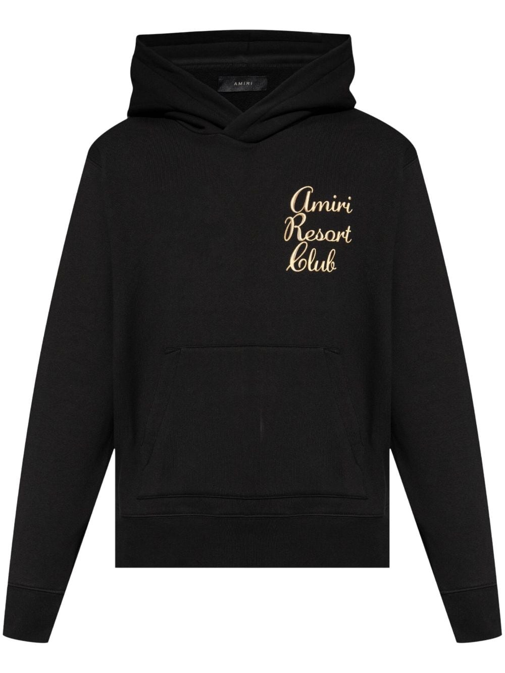 embroidered-logo hoodie - 1