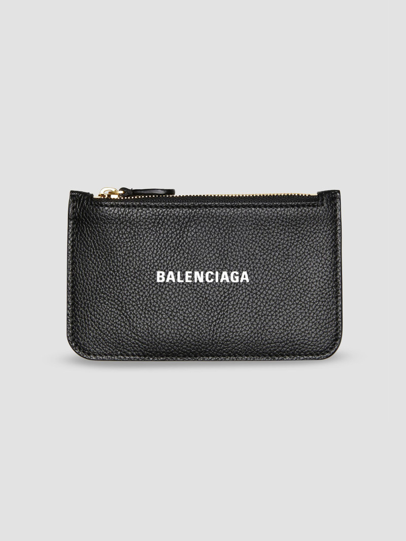Women's Cash Long Coin and Card Holder - Black White 1