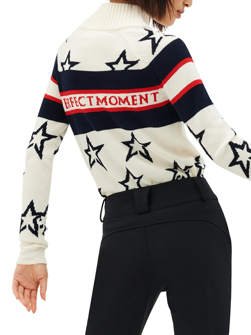 Women's Brixen Wool Sweater - Snow White 5