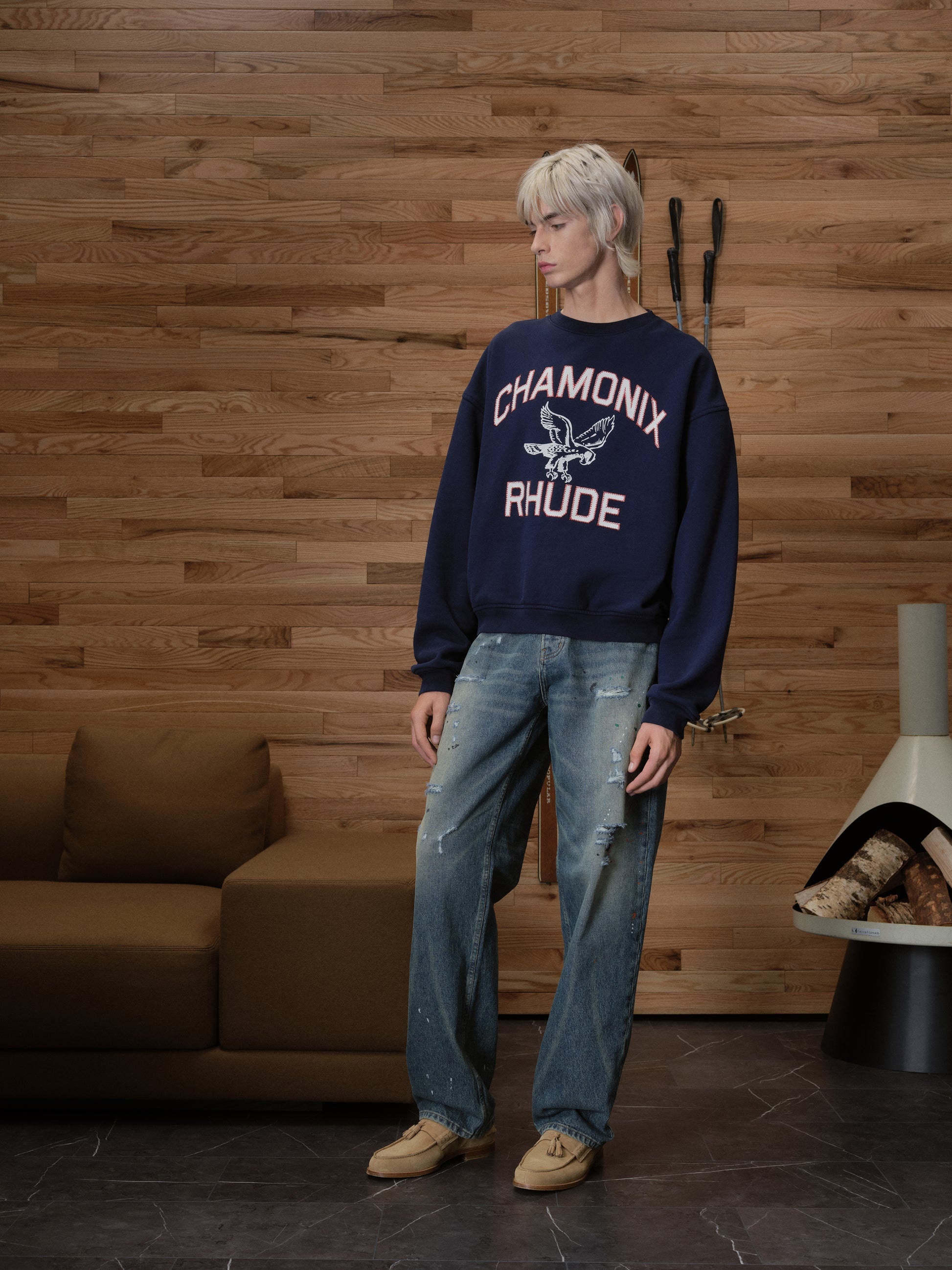CHAMONIX CREWNECK NAVY - 8
