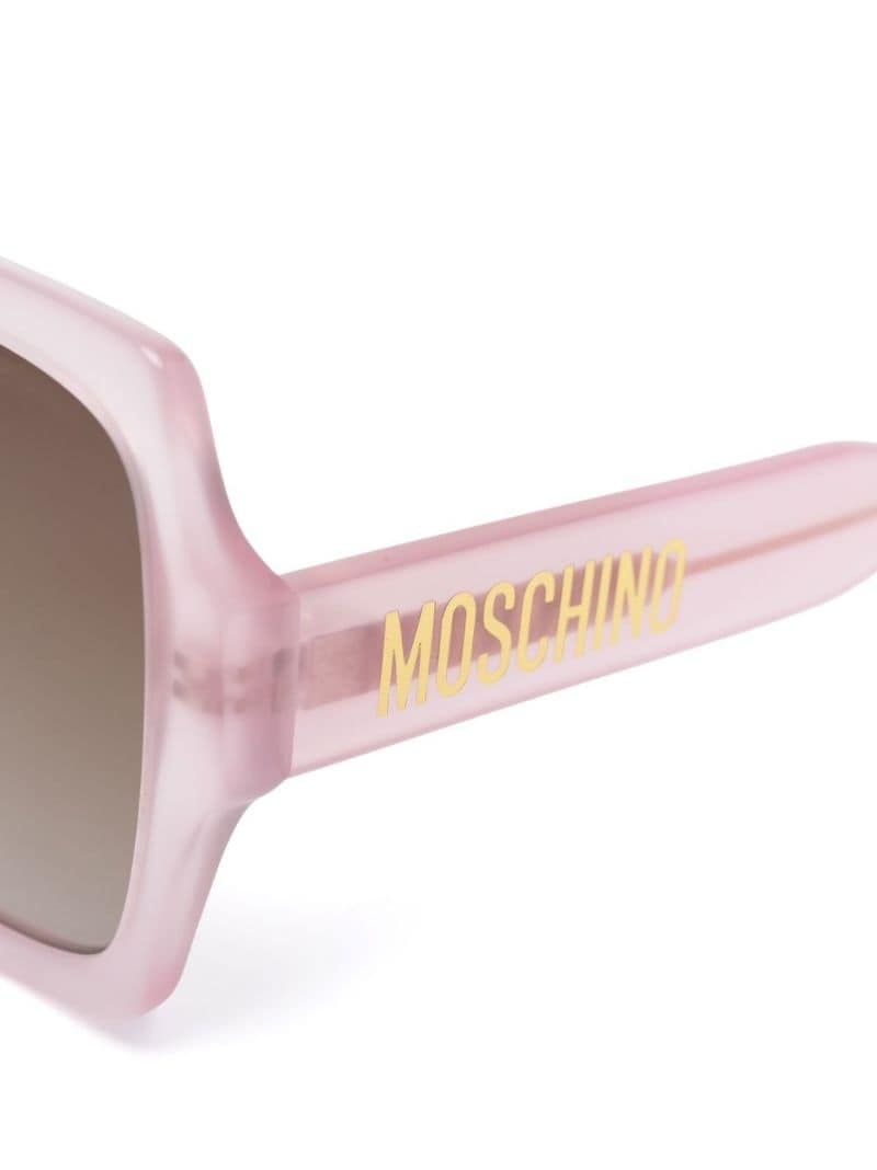 logo-plaque square-frame sunglasses - 6