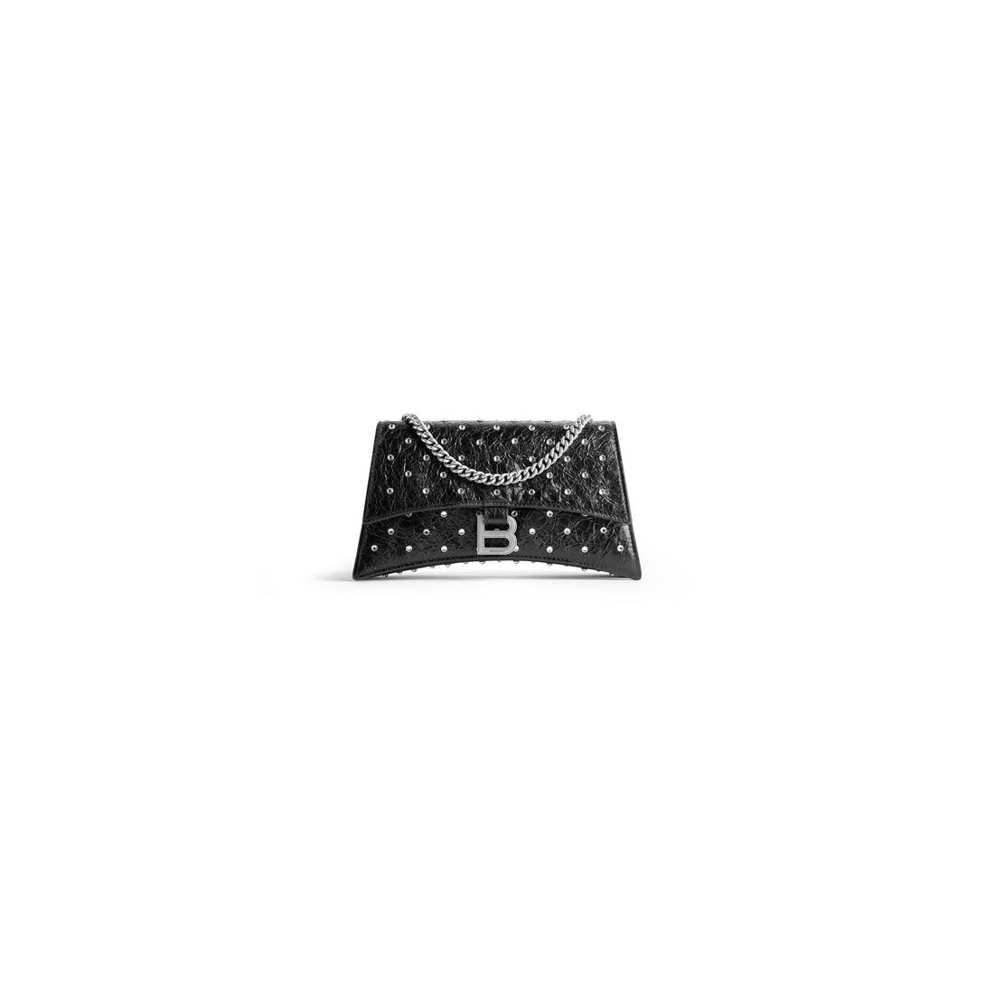 Women's Crush Xs Chain Bag With Rhinestones in Black - 7