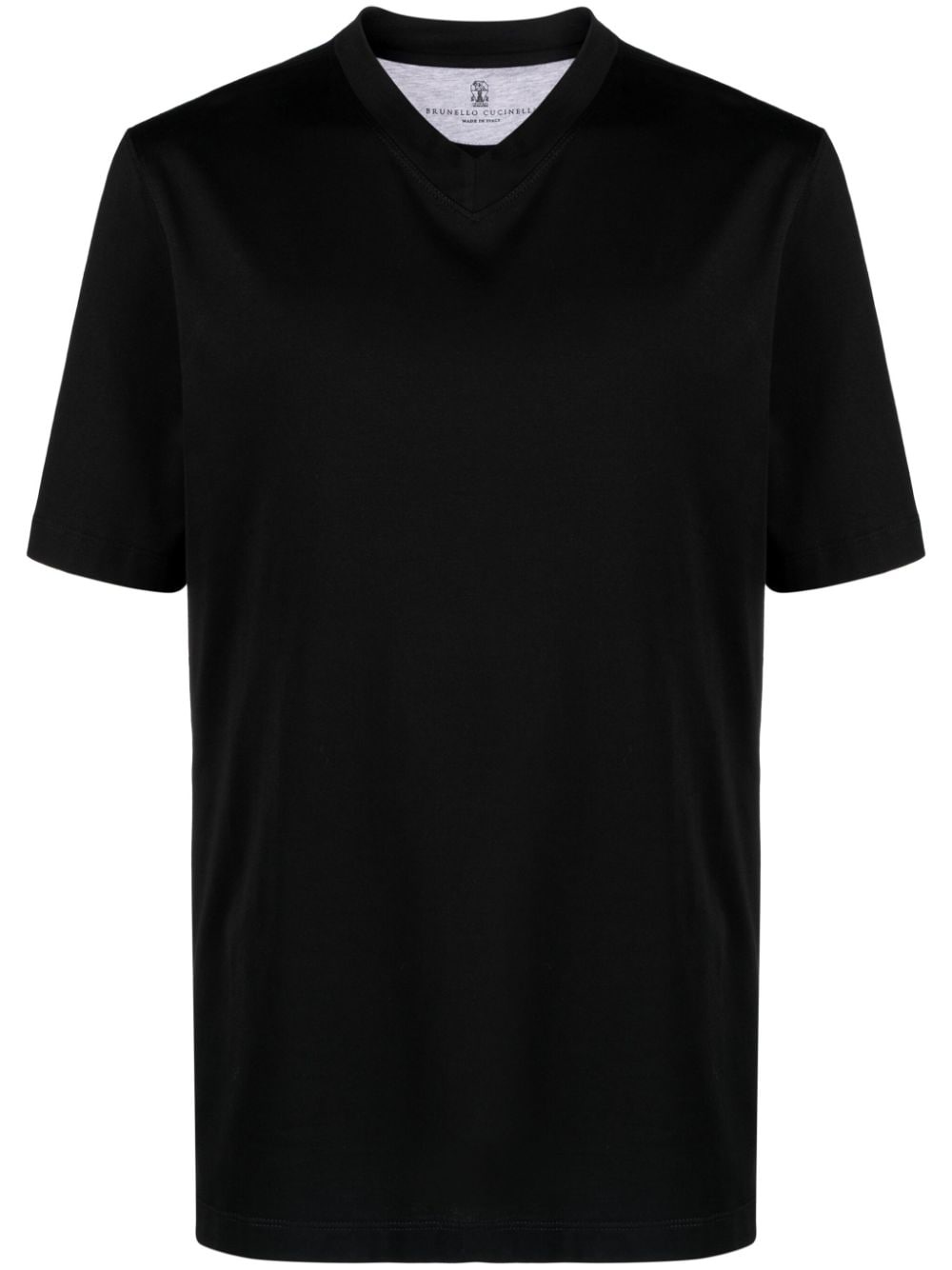 V-neck cotton T-shirt - 1