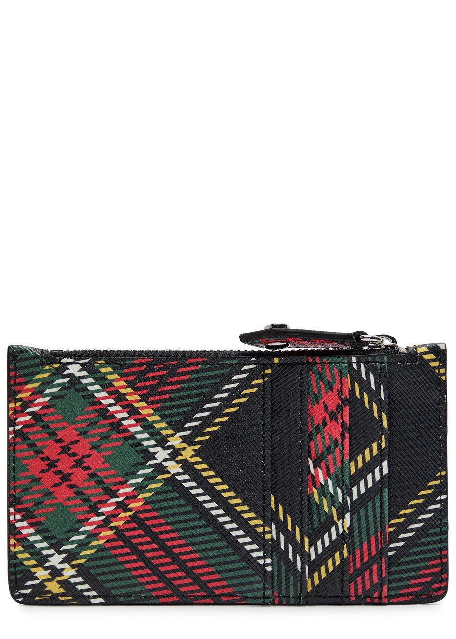 Vivienne Westwood Tartan-print Leather Card Holder - 2