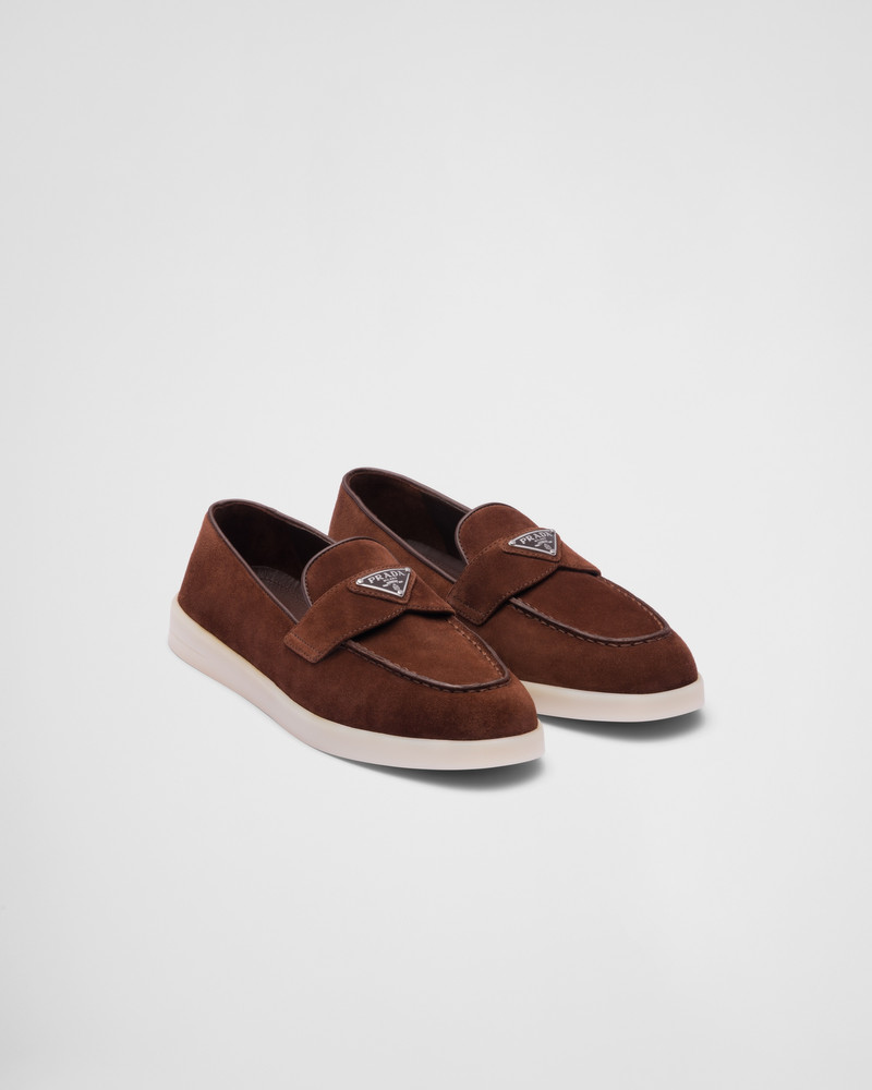 Suede leather loafers 1