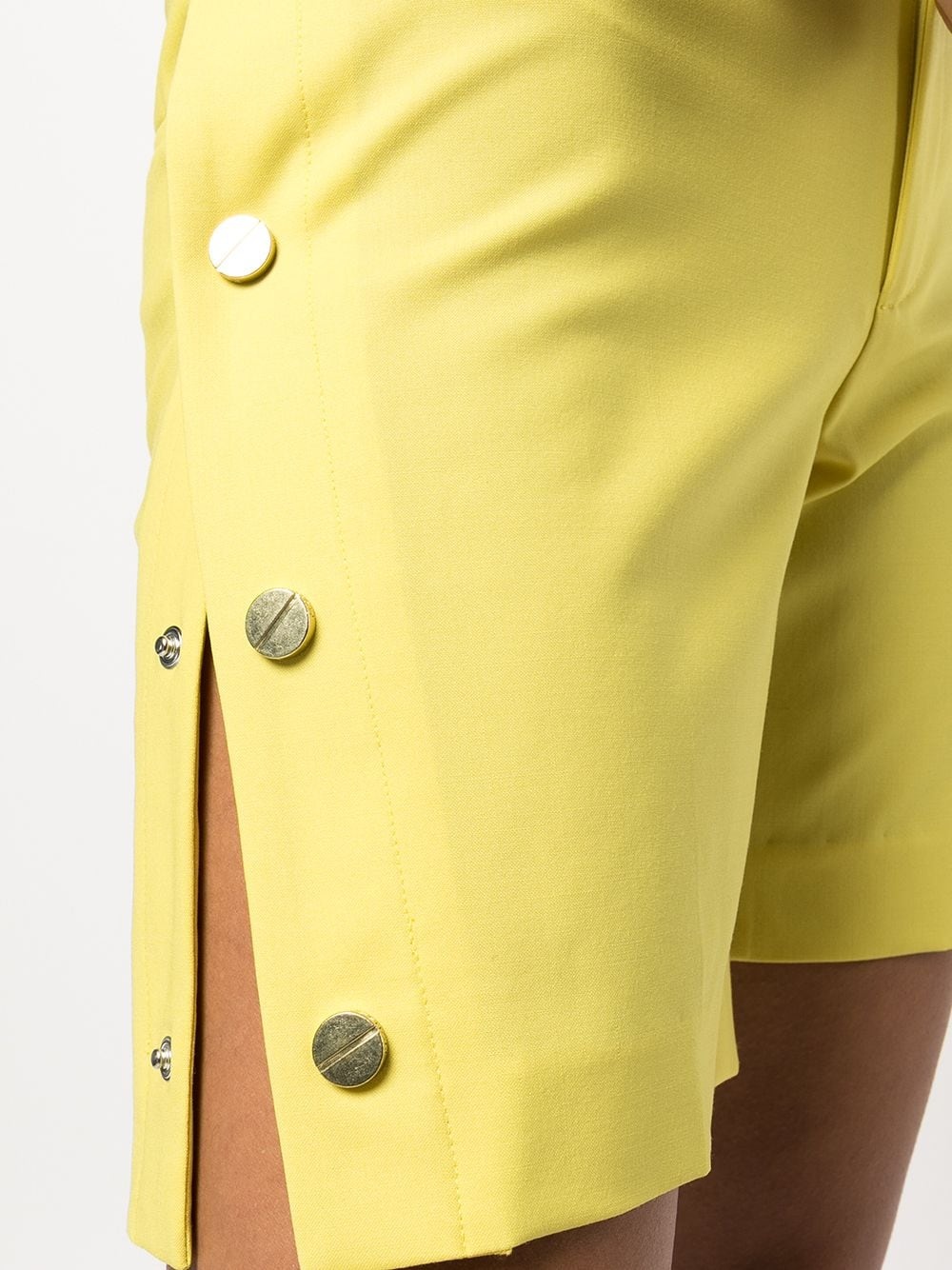 side-button tailored shorts - 5