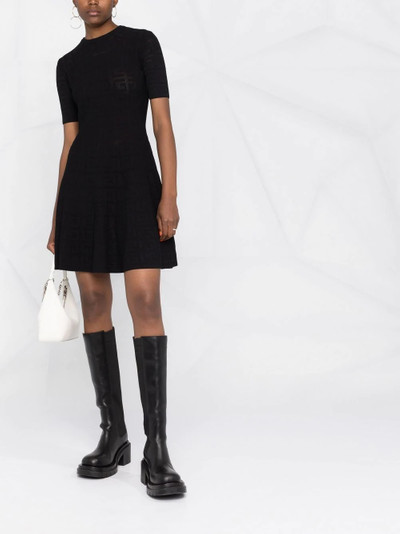 Givenchy 4G-motif jacquard A-line dress outlook