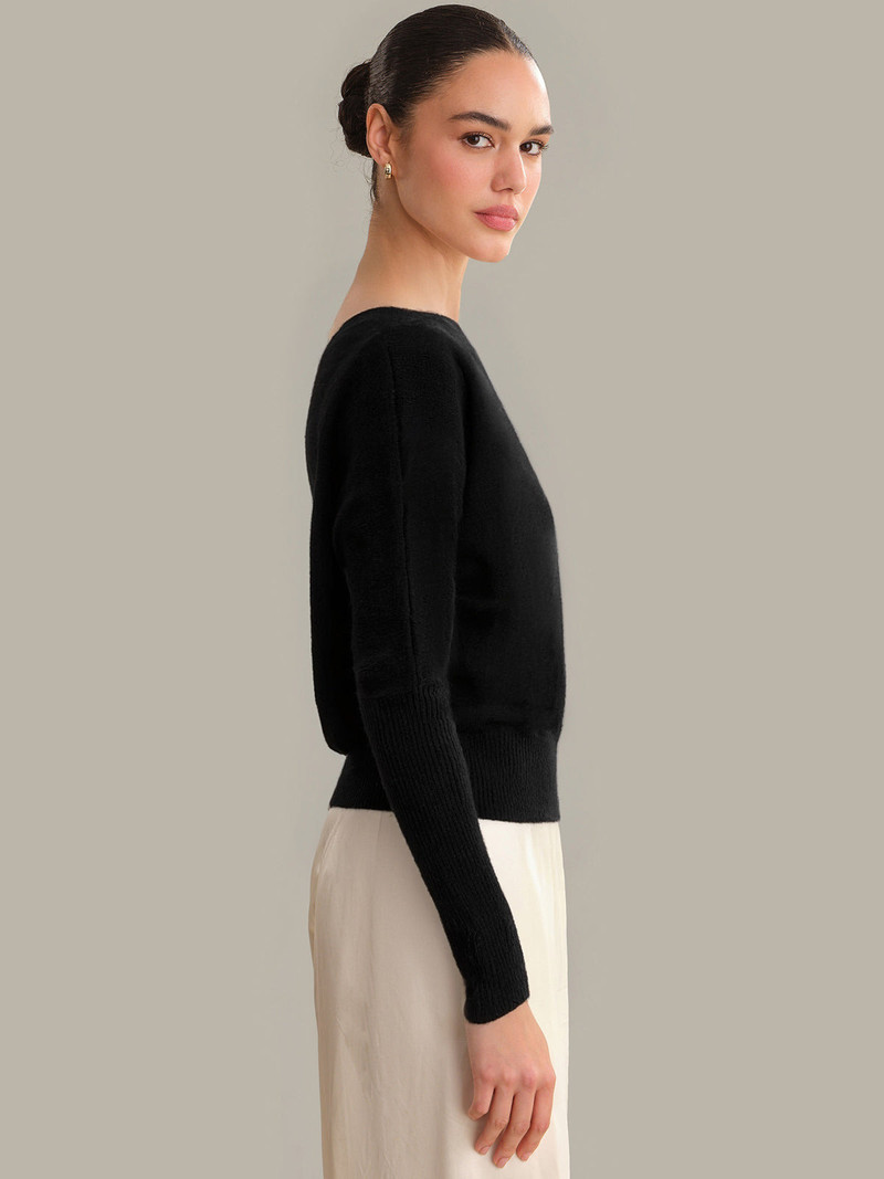 525 america Lana: Off The Shoulder 100% Cashmere Pullover outlook