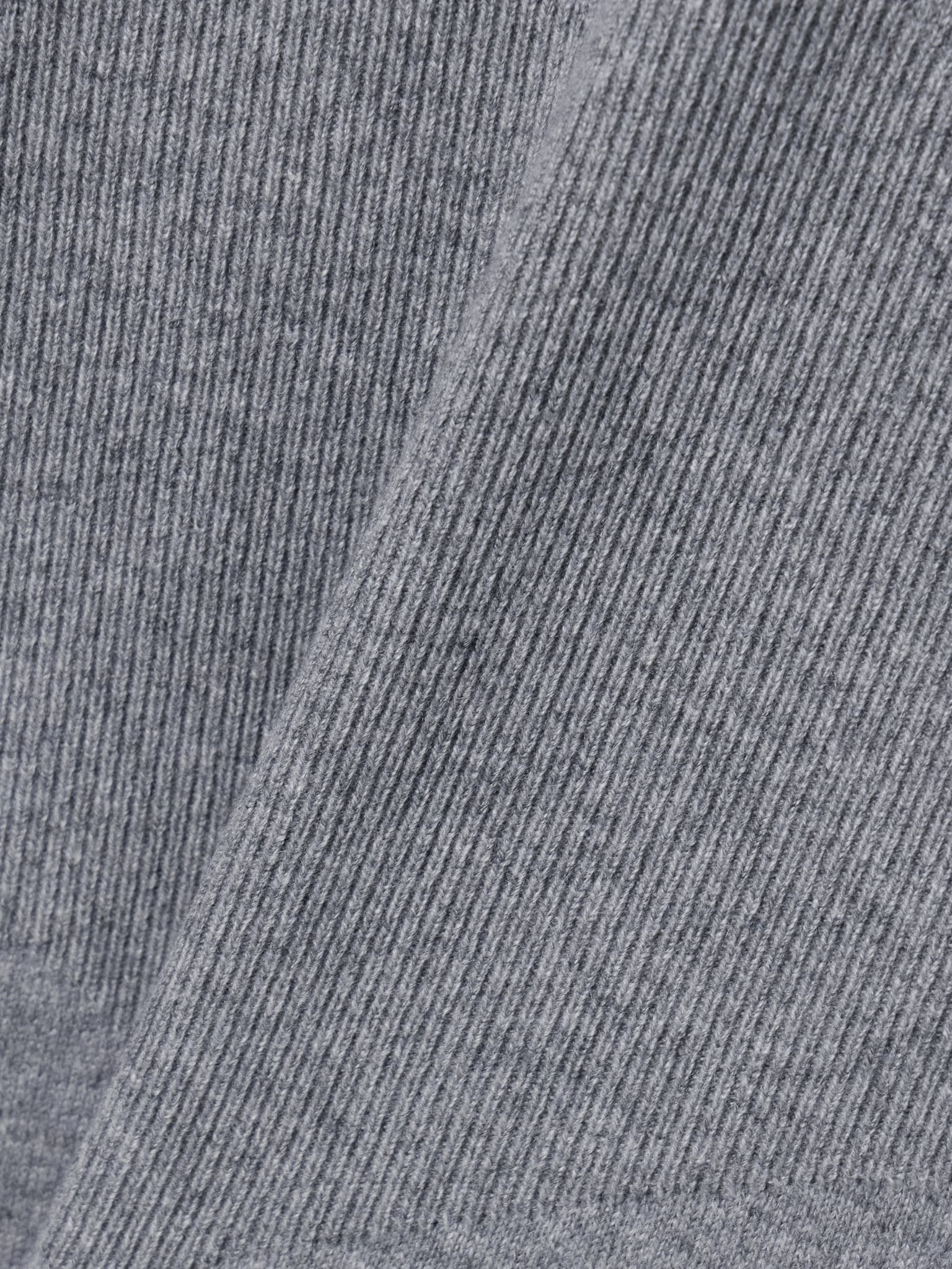 Paneled cashmere midi dress Gray - 4