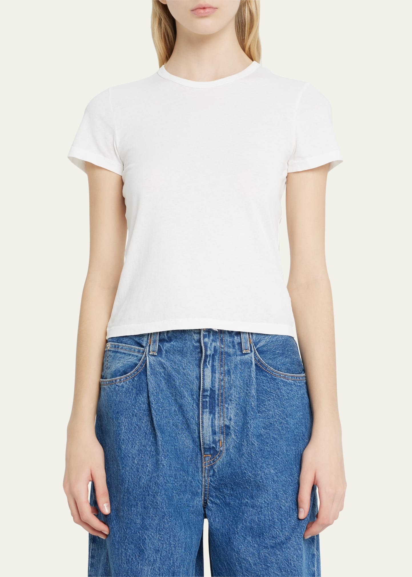 Fitted Cropped Baby Tee - 4