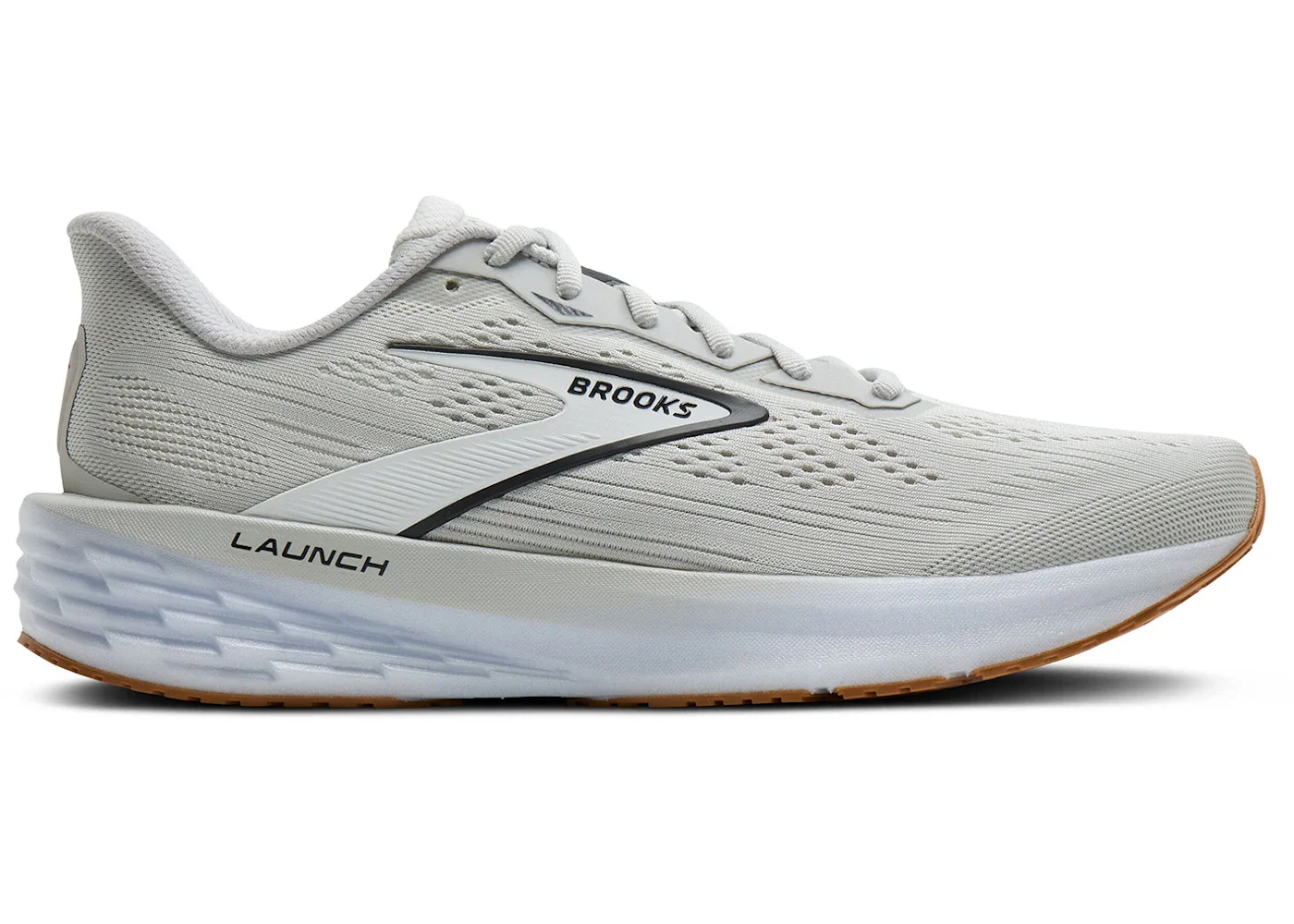 Brooks Launch 12 Oyster White Phantom - 1