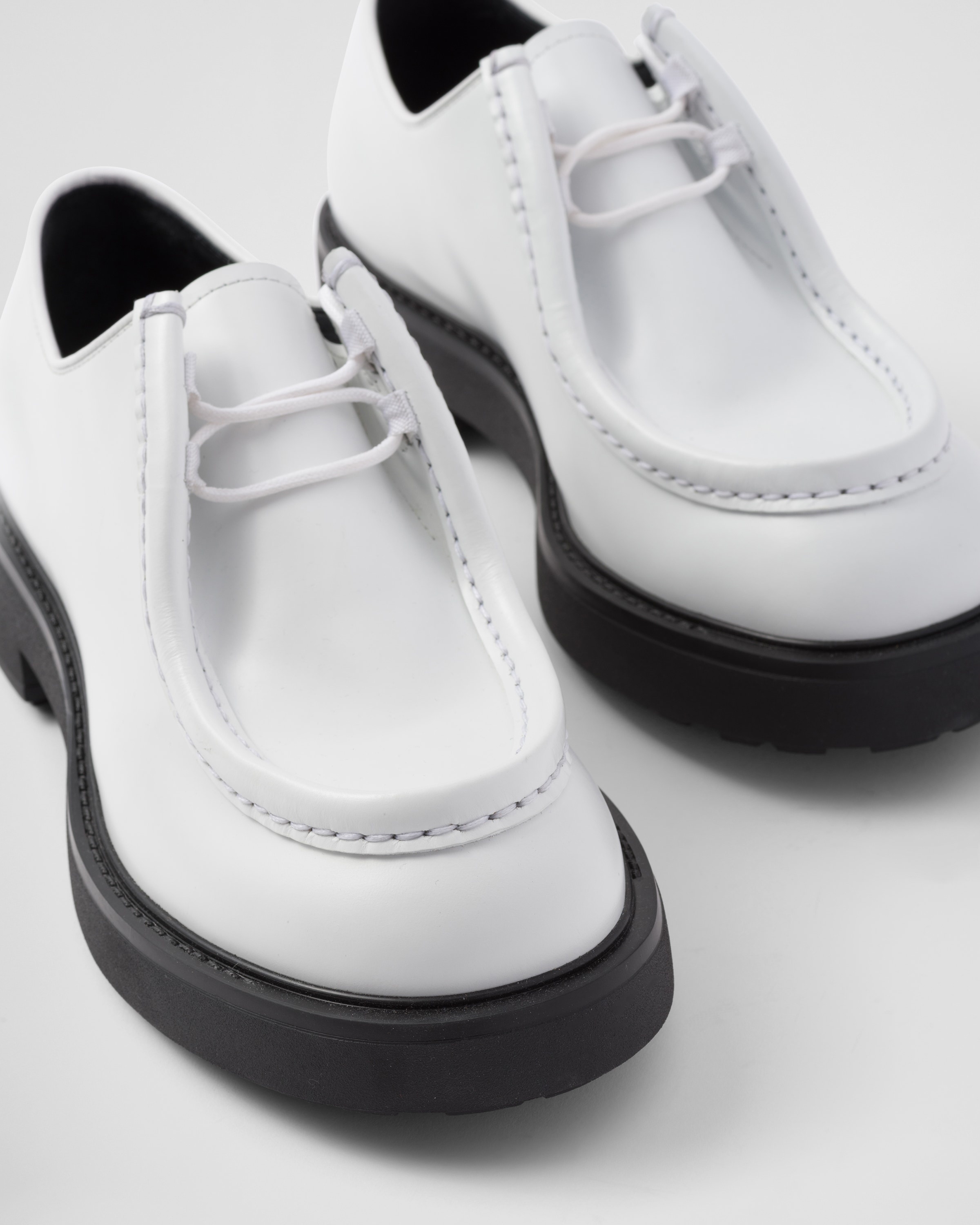 Diapason opaque brushed leather lace-up shoes - 6