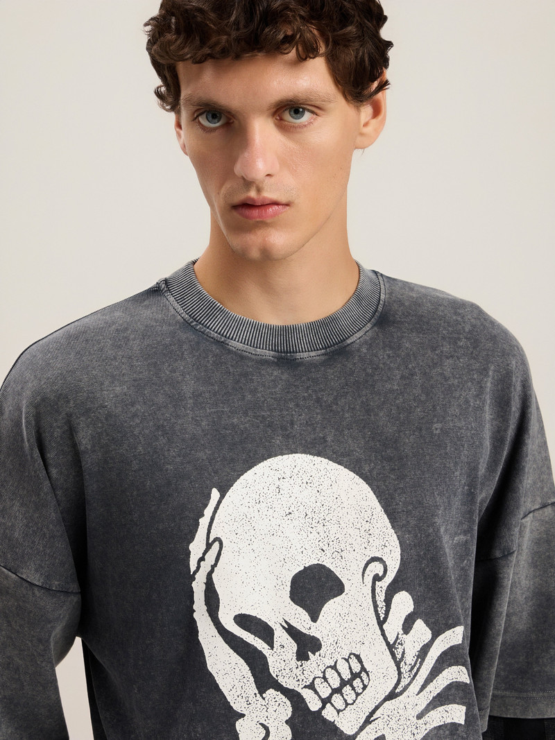 Skull Double Long-Sleeved Shirt 6