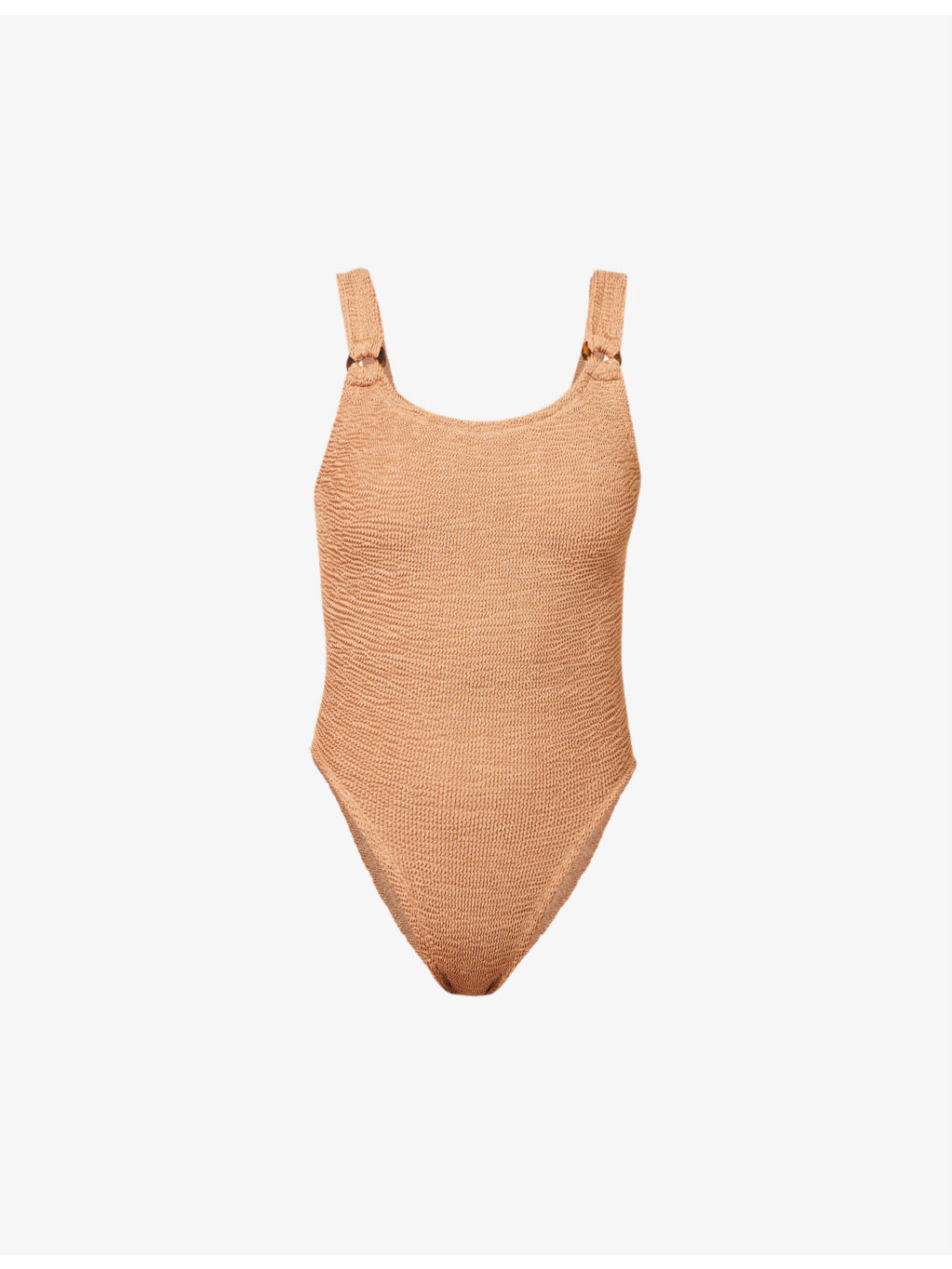 Domino seersucker-weave swimsuit - 1
