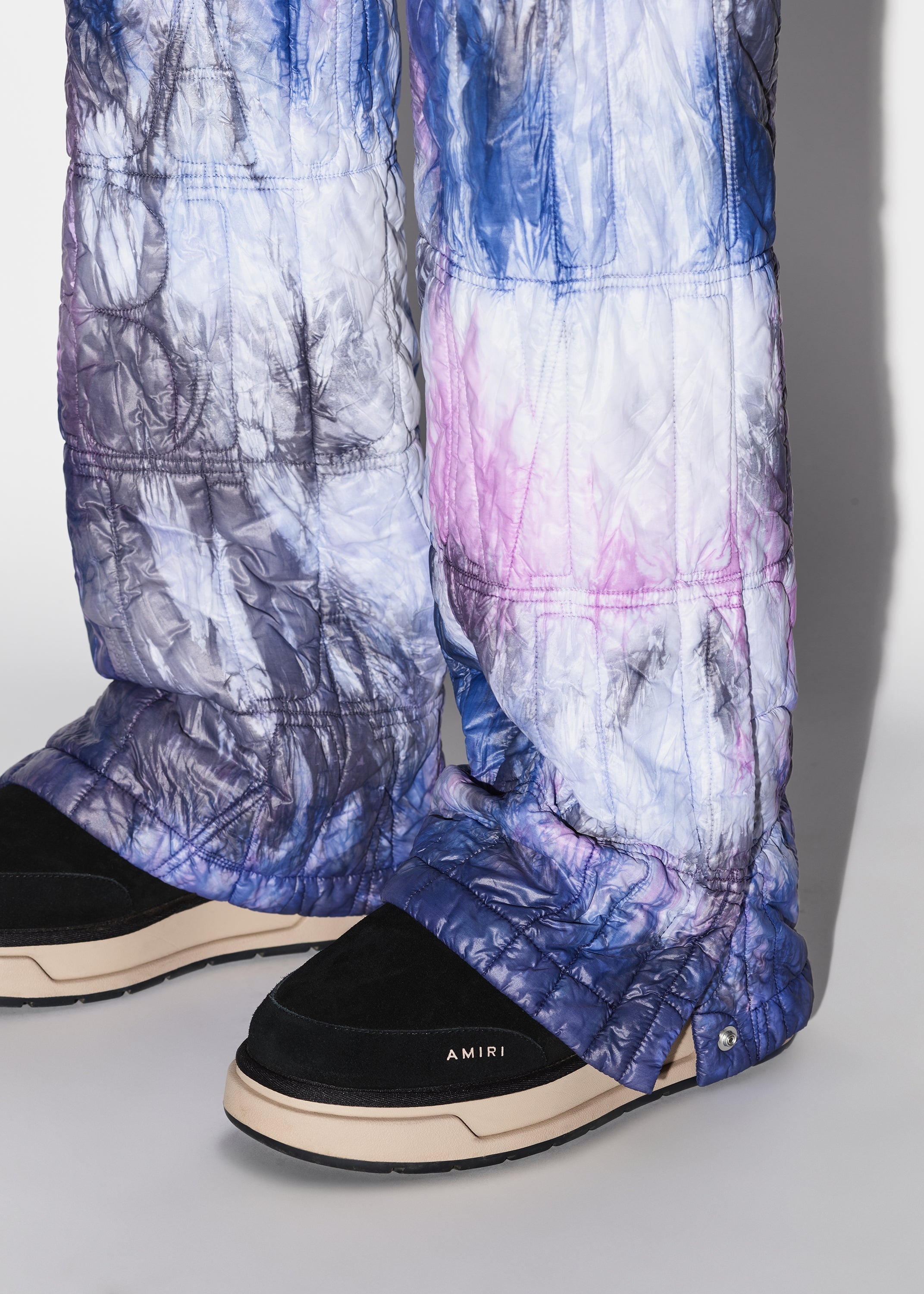 TIE DYE QUILTED CARGO FLARE - 5