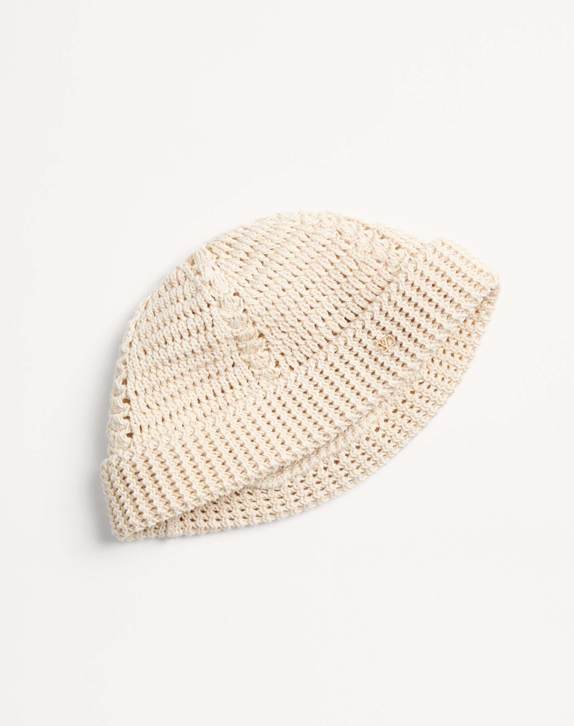 VLOGO SIGNATURE KNITTED COTTON BEANIE - 3