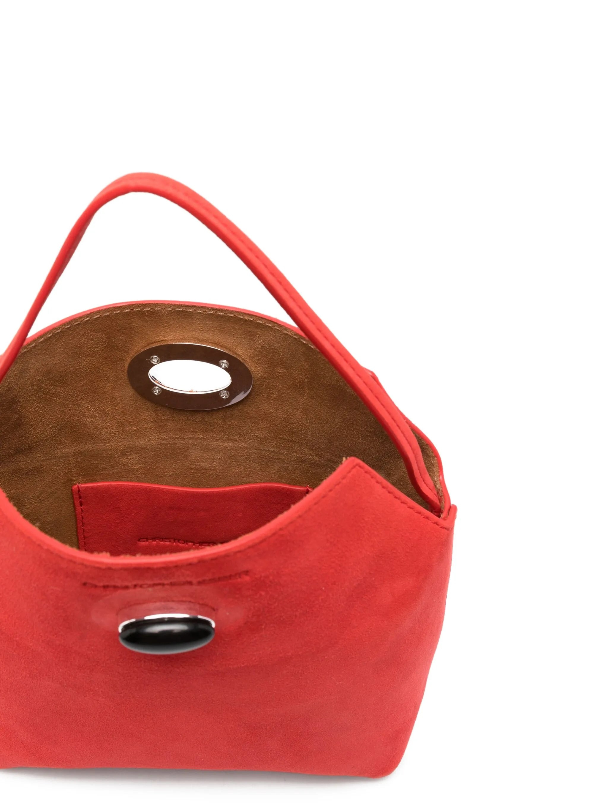 Christopher Esber Turnlock Suede Mini Tote Bag - 4