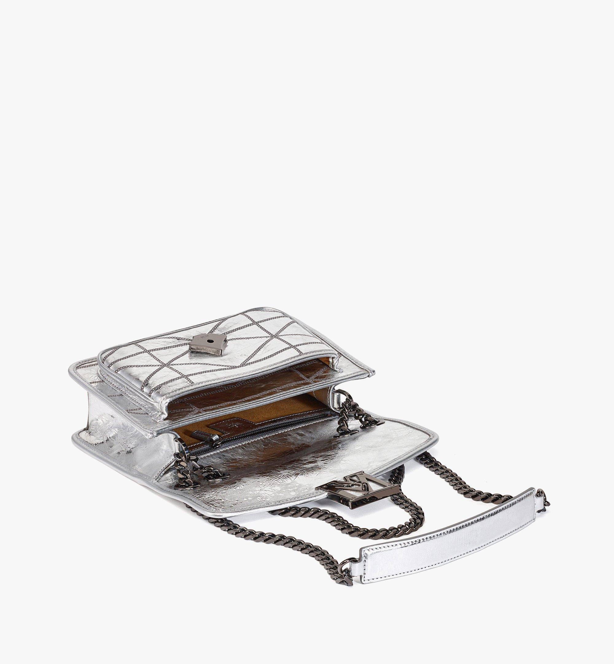 Travia Quilted Shoulder Bag in Crash Calf Leather - 3