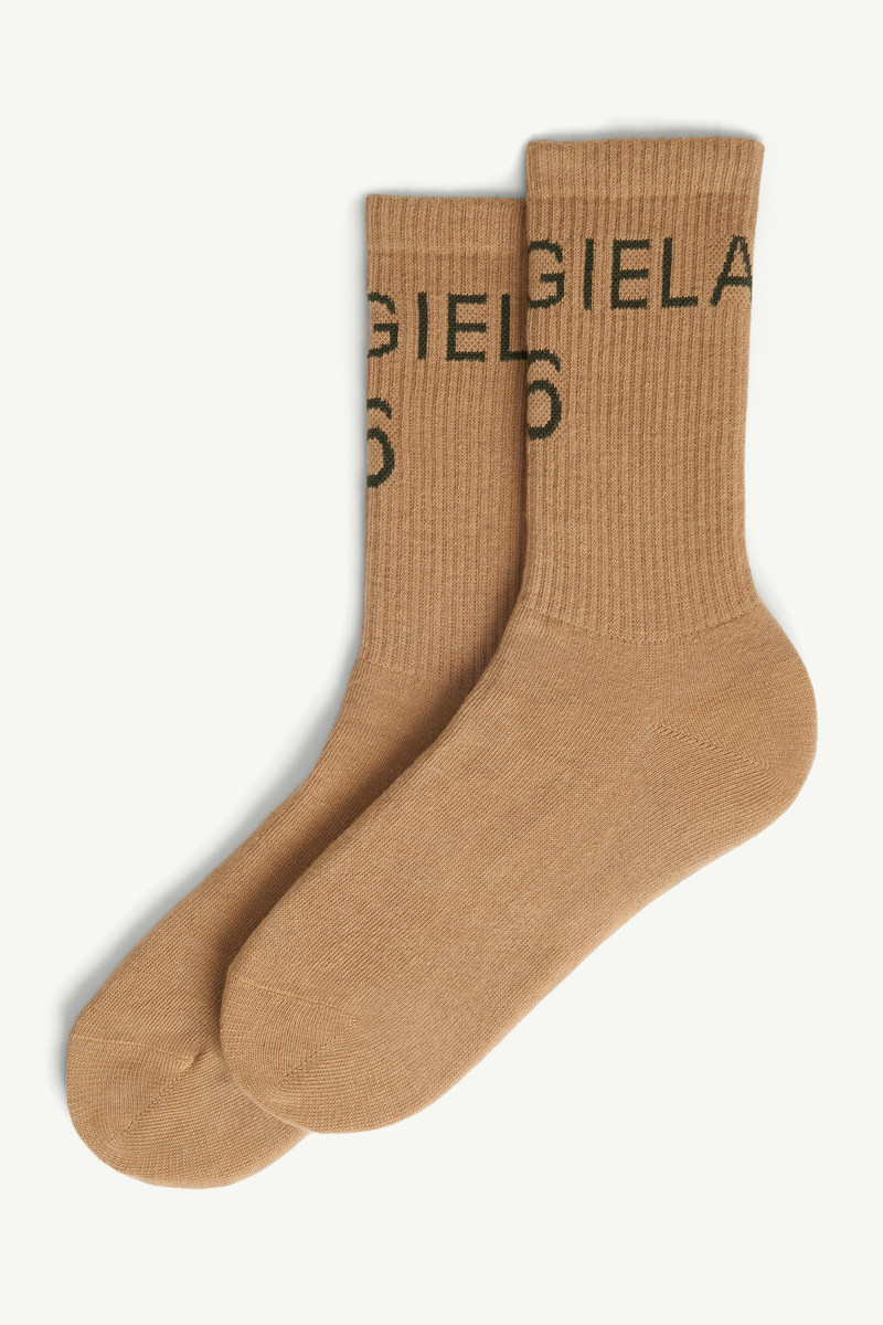 MM6 Maison Margiela Margiela 6 logo knit socks outlook