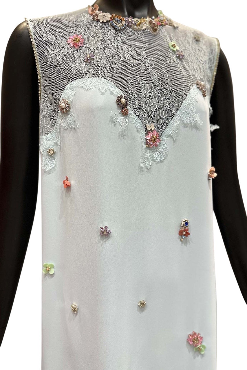 KEEVA CRYSTAL CREPE DRESS - 7