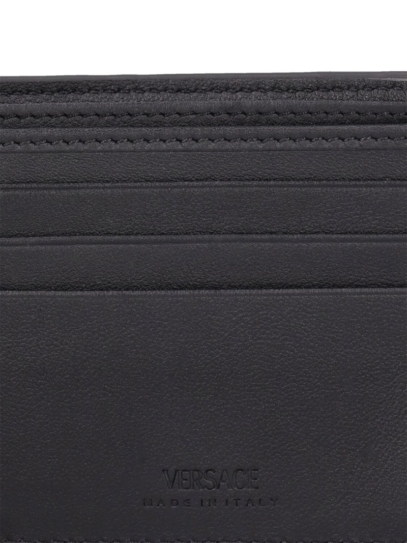 Leather logo bifold wallet - 4