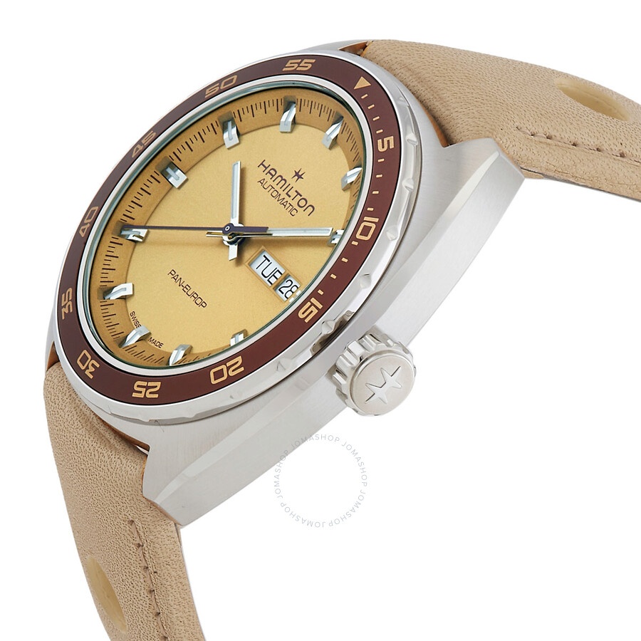 Hamilton - Hamilton American Classic Pan Europ Day Date Automatic Beige Dial Men's Watch H35435820 - 2