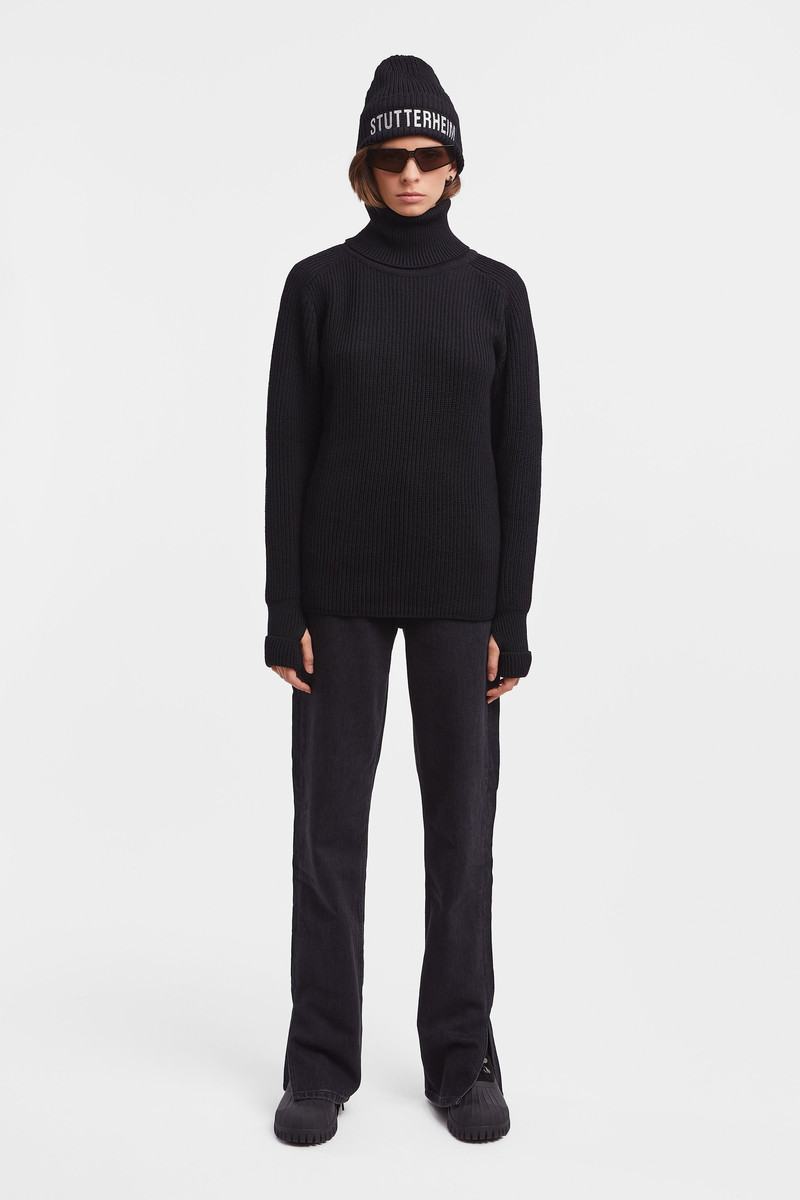 Stutterheim Original Roller Sweater Black outlook