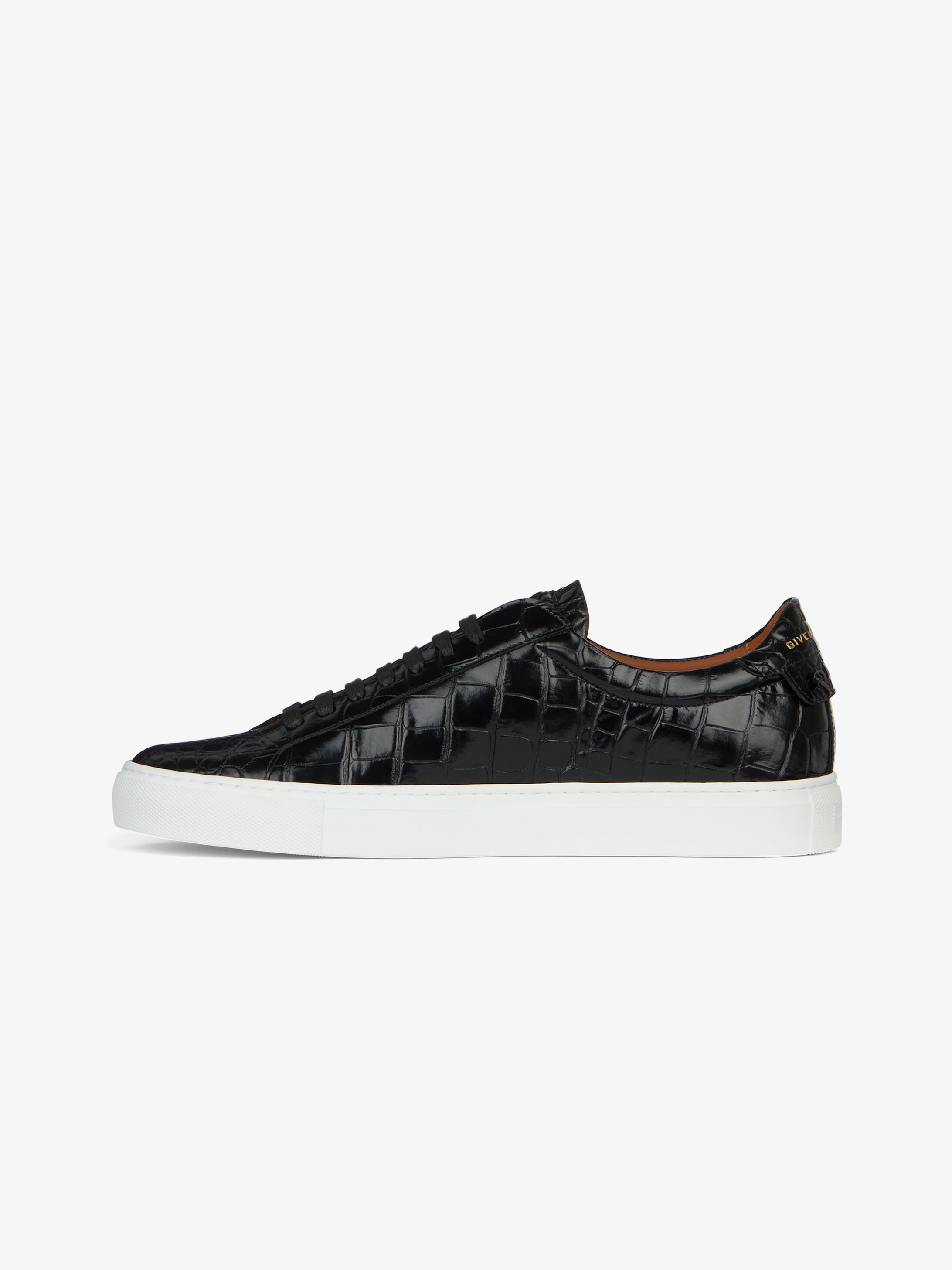 Sneakers in crocodile effect leather - 4