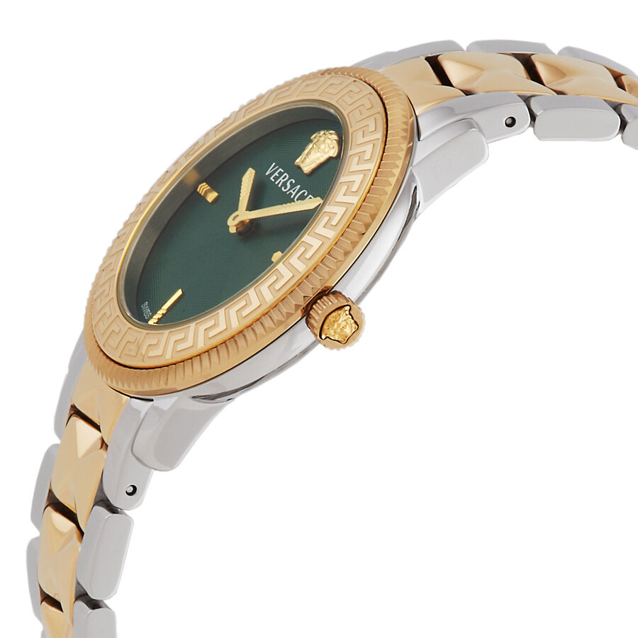 Versace V-Tribute Quartz Green Dial Two-Tone Ladies Watch VE2P00522 - 2