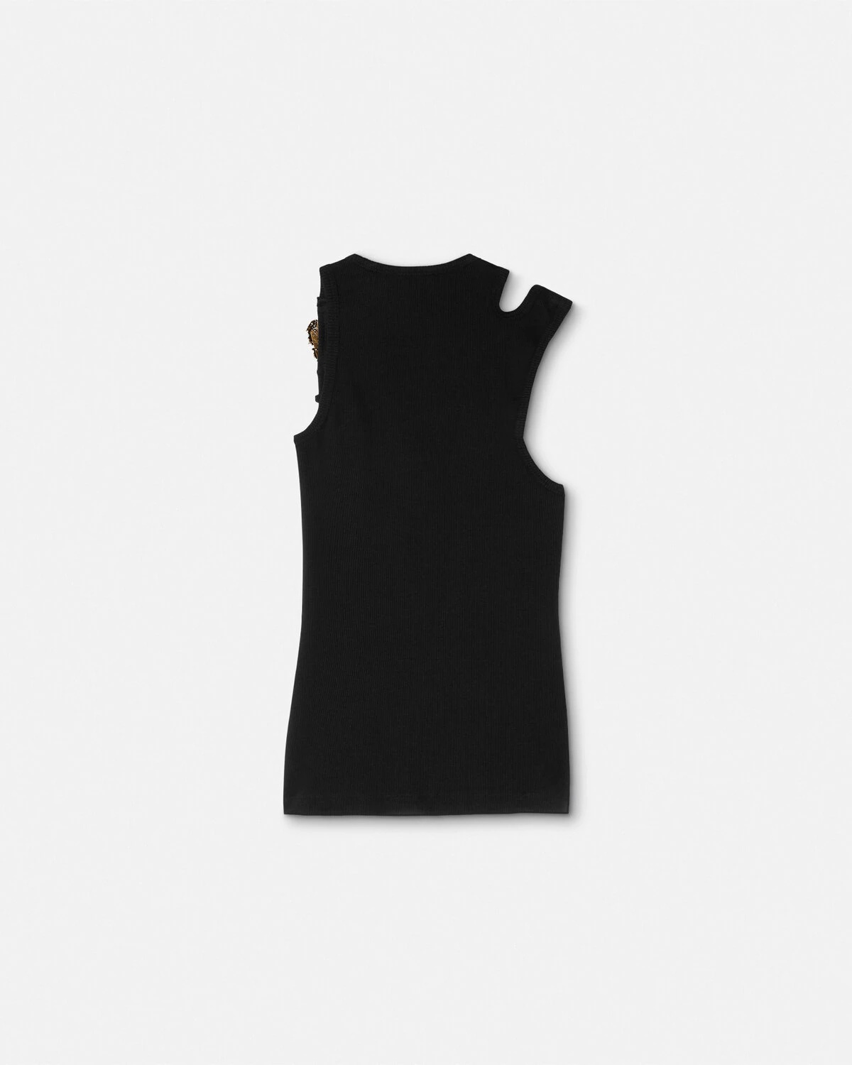 Baroque Buckle Ribbed Tank Top - 3
