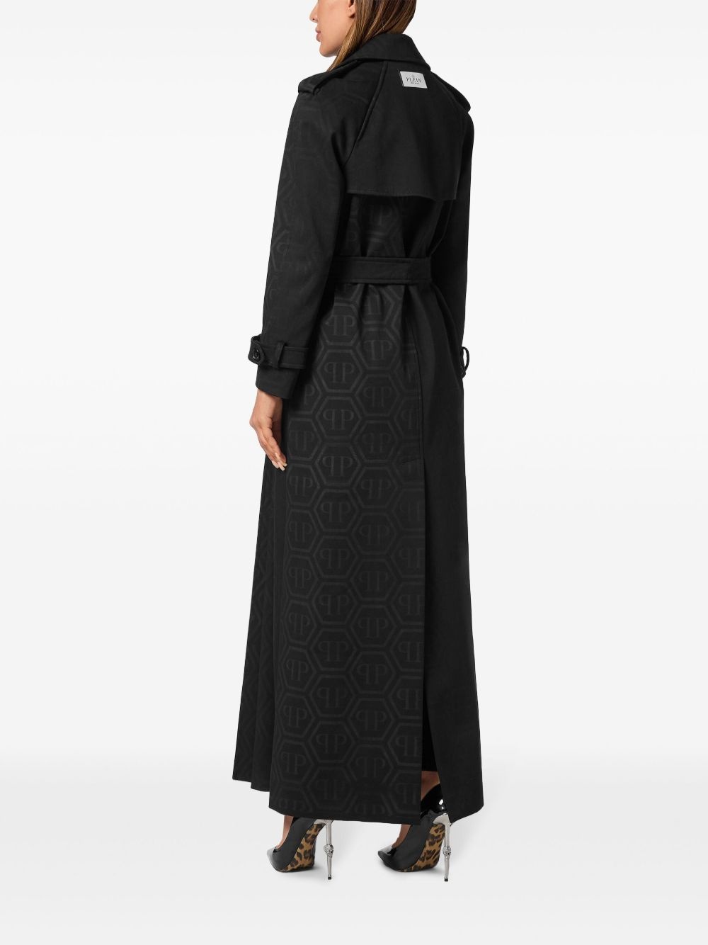 monogram trench coat - 3